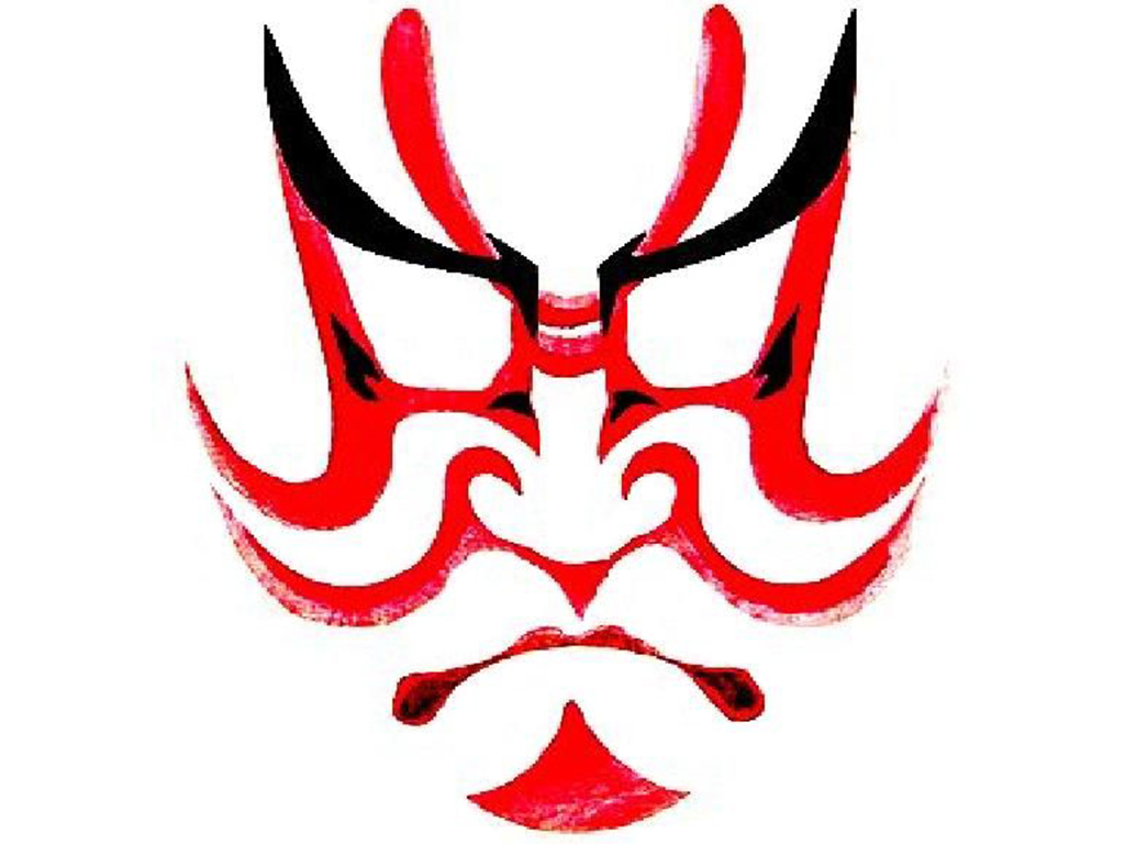 kabuki face paint patterns