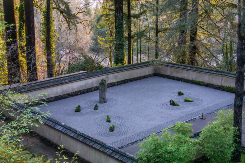 The Sand and Stone Garden at Portland Japanese Garden