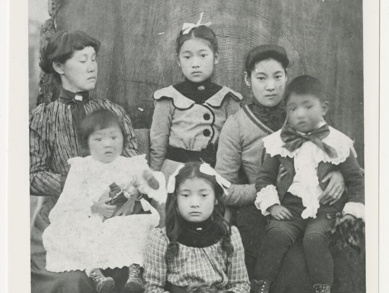 A historical photo of Oregon's first Japanese settler, Miyo Iwakoshi.